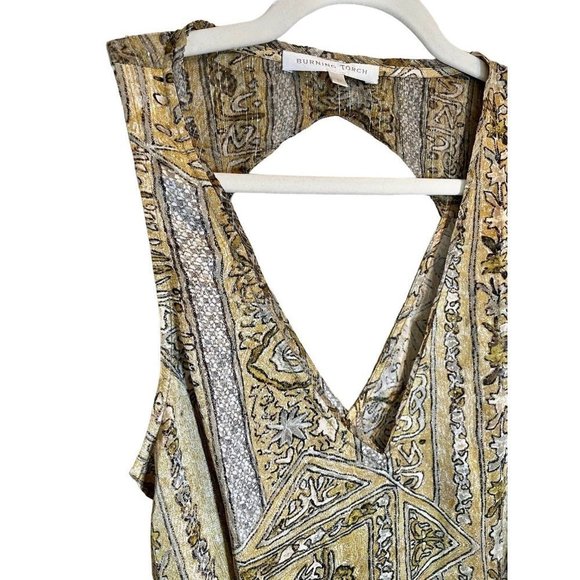 Burning Torch Silk Mini Cut Out dress Xsmall (P) - Picture 6 of 11